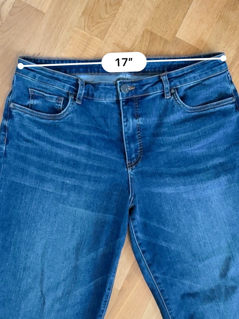 Kut from the Kloth Charlotte Fab Ab Culotte Wide-Leg Dark Blue Jeans - Picture 5 of 10